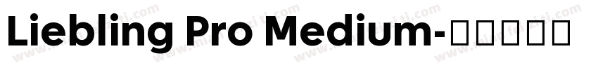 Liebling Pro Medium字体转换